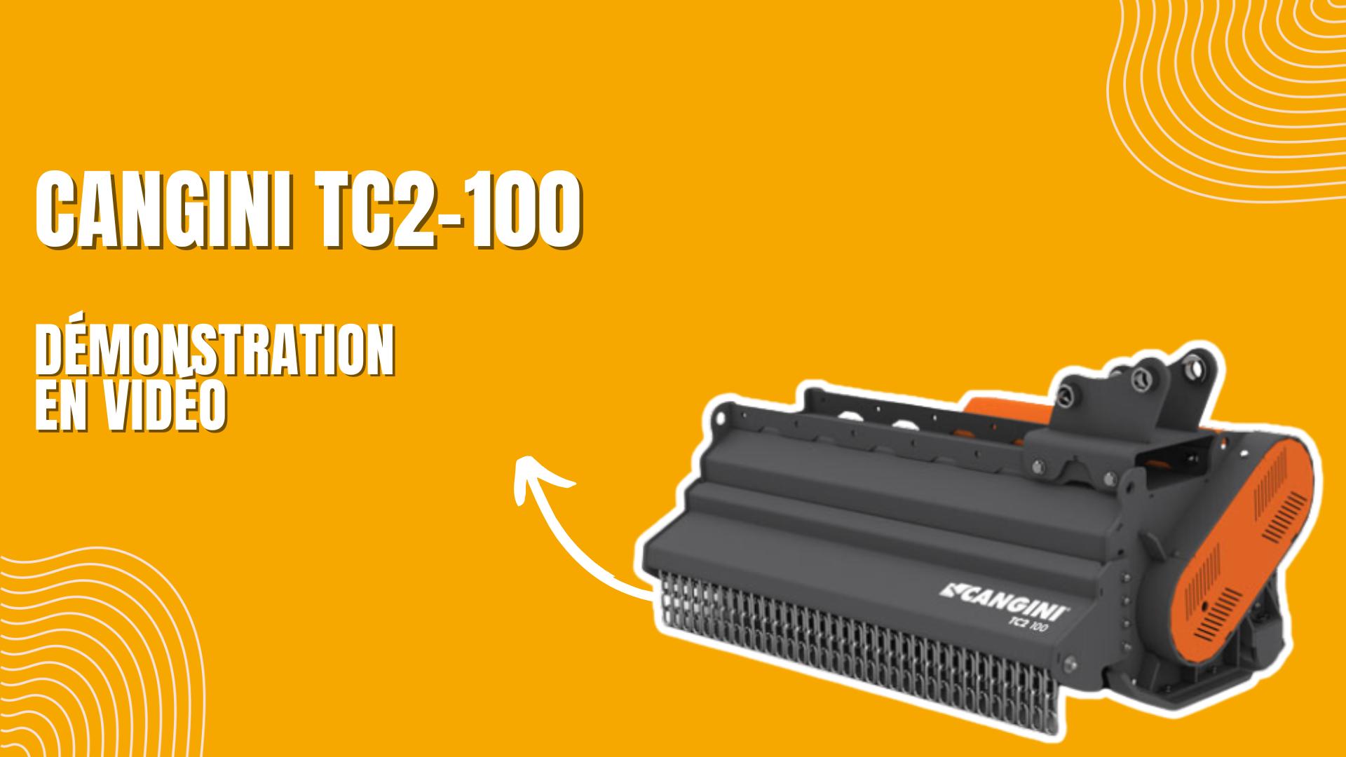 Démonstration vidéo épareuse girobroyeur TC2-100 sur mini pelle 5T