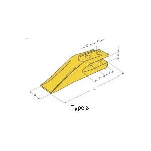 Dent à fourche pour mini pelle M30.6