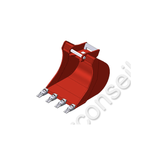 Godet de 700mm AR30 pour mini pelle 1800-2500Kgs