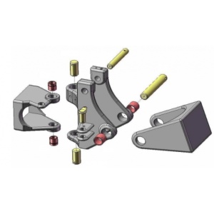 kit pied de fleche axes et bague mini pelle Volvo EC18E pied fleche bague axe minipelle