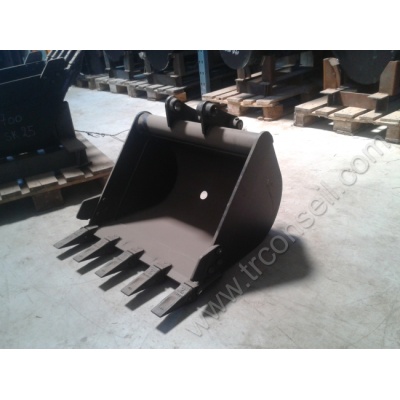 Godet de 700mm axes 35mm pour mini pelle 2.5T