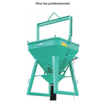 benne droite  entonnoir et corde de dclenchement - bce-imer