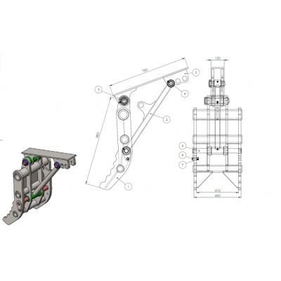 E_pouce_Mécanique_COURBE_mini pelle 5.6-8T_schema_technique