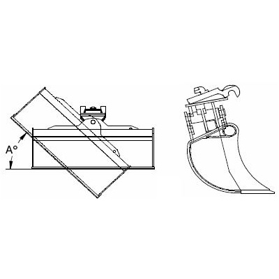 Godet de Curage Inclinable 1000mm KLAC system modèle D