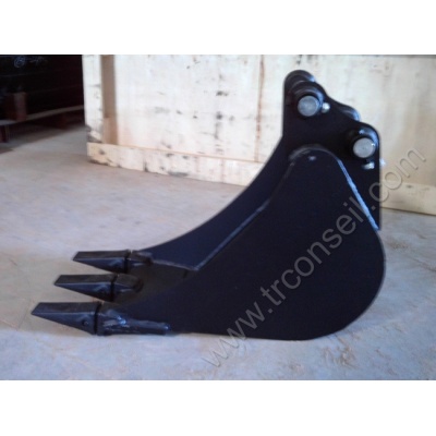 Godet de 300mm axes 35mm pour mini pelle 2.5T Type JCB 802