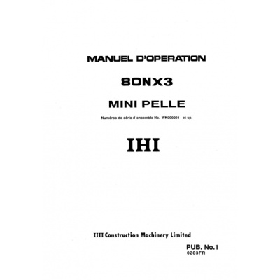 manuel utilisateur ihi imer 80nx3