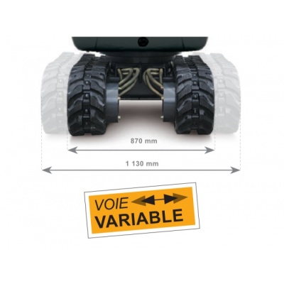 mini-pelle kato-imer 12-vxe-voie variable