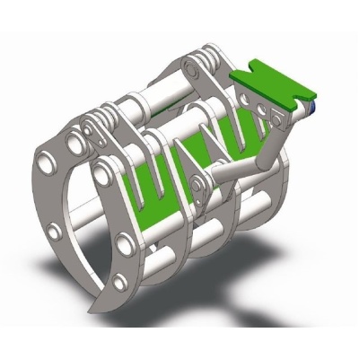 Grappin 4+3 pour mini pelle de 1.9 à 2.8T