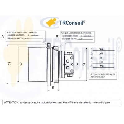 Moto reducteur de translation IHI IMER 80VX-2